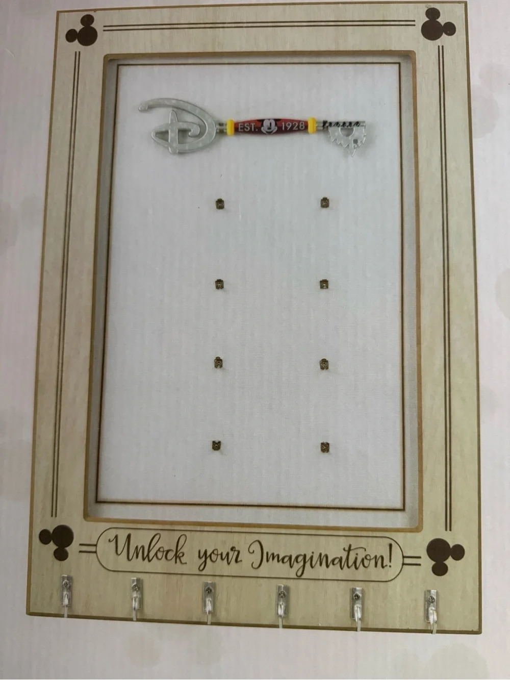 Disney store Key Display Case with Starter Key
